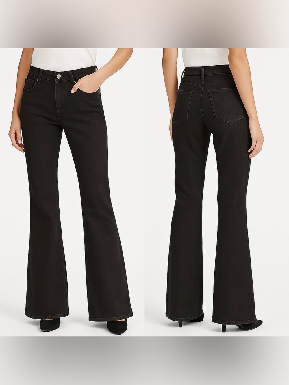 Lauren Ralph Lauren Black High Rise Bootcut Pants | Size: 8